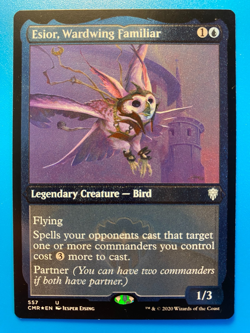 MTG 1x FOIL ETCHED Esior, Wardwing Familiar # 557 Commander Legends Magic x1 NM - Image 1