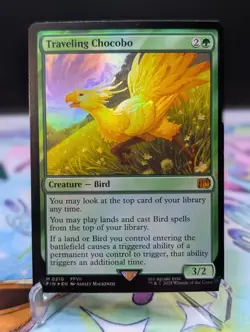 MTG Final Fantasy- Traveling Chocobo 210 Foil - Image 1