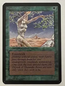 Magic the Gathering MTG Alpha Shanodin Dryads NM (Beta Bob) - Image 1