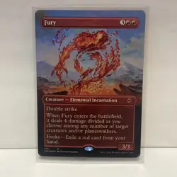 1x MTG Fury (Borderless, Foil) - Modern Horizons 2 (MH2) #313 - Magic - Image 1