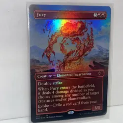 1x MTG Fury (Borderless, Foil) - Modern Horizons 2 (MH2) #313 - Magic - Image 2