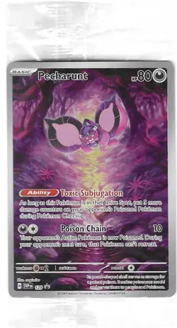 NEW/Sealed Pokemon Pecharunt 2024 Shrouded Fable Promo Holo Card HP 80 - Image 2