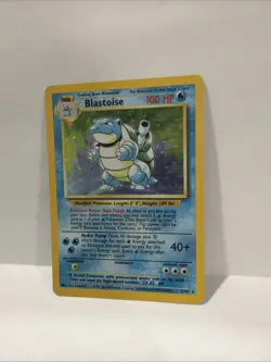 Pokemon TCG Blastoise 2/102 Holo Rare Base Set, Original LP - Image 1