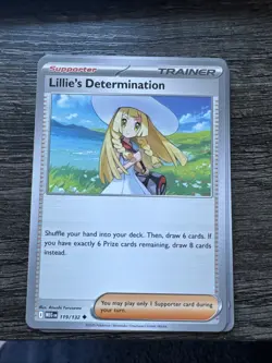 Pokemon TCG Lillie’s Determination 119/132 Mega Evolution Nm Fast Shipping USA - Image 1