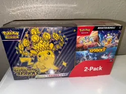 Pokemon TCG: Surging Sparks Elite Trainer Box Booster Bundle Costco 2-Pack - Image 1
