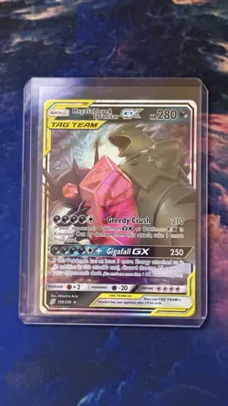 Pokemon Mega Sableye & Tyranitar GX TAG TEAM Holo Unified Minds 126/236 - Image 3