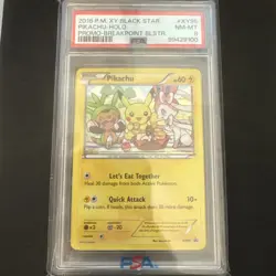 2016 POKEMON XY BLACK STAR PROMO BREAKPOINT BLISTERS #XY95 PIKACHU-HOLO PSA 8 - Image 1