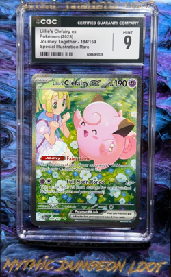 Lillie's Clefairy ex #184 SIR | Journey Together - CGC 9 - Pokemon - Image 1