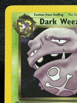 Dark Weezing 31/82 - First Edition Rare - Vintage Pokemon TCG: Team Rocket - LP - Image 2