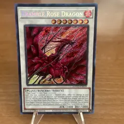 Bramble Rose Dragon DOOD-EN039 Secret Rare Doom of Dimensions 1st Edition Yugioh - Image 1