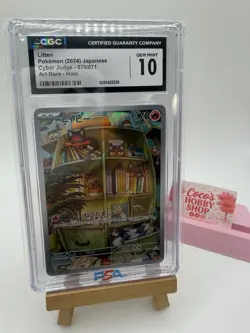 CGC 10 Litten 075/071 AR Art Rare Cyber Judge sv5M Pokemon Card - Image 3