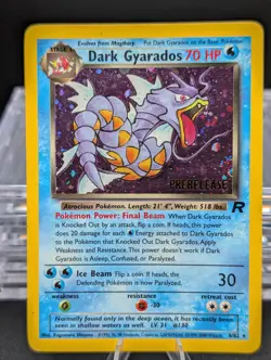 Dark Gyarados 8/82 Team Rocket - Pokemon TCG Prerelease STAMPED Holo Card - Image 1