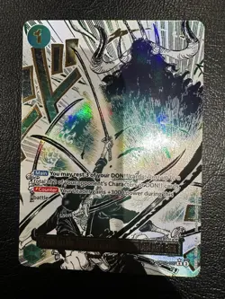 OP12-037 Demon Aura Dead Man's Game (Manga Event) ONE PIECE Card TCG NM English - Image 1