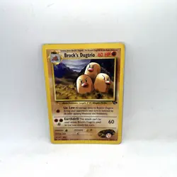 Brock's Dugtrio 22/132 Rare Gym Challenge Pokemon TCG WOTC HP - Image 1