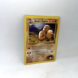Brock's Dugtrio 22/132 Rare Gym Challenge Pokemon TCG WOTC HP - Image 3