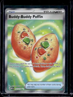 2025 Pokemon Mega Evolution MEG EN Buddy-Buddy Poffin Ultra Rare #167/132 - Image 1