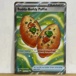 2025 Pokemon Mega Evolution MEG EN Buddy-Buddy Poffin Ultra Rare #167/132 NM - Image 1