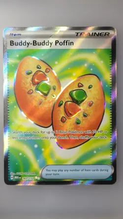 2025 Pokemon Mega Evolution MEG EN Buddy-Buddy Poffin Ultra Rare #167/132 - Image 1