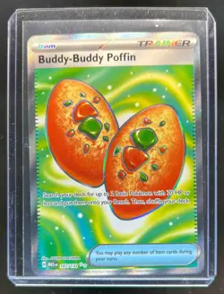 2025 Pokemon Mega Evolution MEG EN Buddy-Buddy Poffin Ultra Rare #167/132 - Image 1