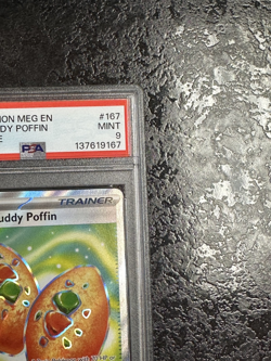 2025 POKEMON MEG EN BUDDY-BUDDY POFFIN ULTRA RARE #167 💎 PSA 9 - Image 2
