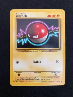 Voltorb 67/102 Base Set Regular Near Mint (NM) - Pokemon card TCG 1999 vintage - Image 1