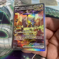 Pokemon TCG Temporal Forces Raging Bolt EX Special Illustration Card 208/162 - Image 3