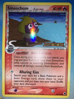 Smoochum 64/101 Dragon Frontiers Reverse Holo Stamp Delta Species Pokemon Card - Image 1