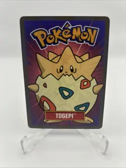 Damaged 2000 Betty Crocker Fruit Roll Up Pokemon Togepi Rare Promo Card - Image 1