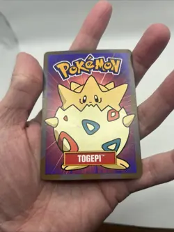 Damaged 2000 Betty Crocker Fruit Roll Up Pokemon Togepi Rare Promo Card - Image 4