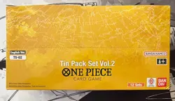 One Piece Card Game Tin Pack Set Vol.2 TS-02 Display 12x Tins English Op13 READ - Image 4