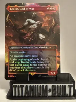 2025 Wizards Of The Coast Kratos, God of War - Borderless 2207 FOIL - Image 1