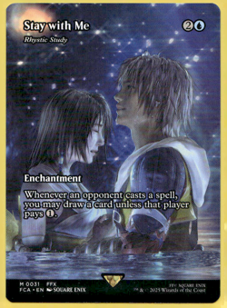 STAY WITH ME - RHYSTIC STUDY SHOWCASE FINAL FANTASY: THROUGH THE AGES FCA MTG 31 - Image 1