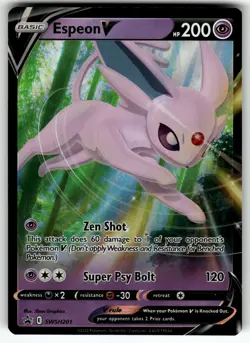 Espeon V SWSH201 SWSH: Sword & Shield Promo Cards NM Pokemon Card TCG - Image 1