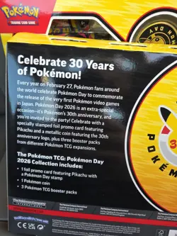 2 Boxes - Pokemon TCG 30th Anniversary Collection Box - Pokemon Day 2026 - - Image 2
