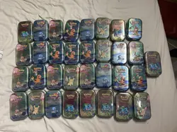 2019 Pokemon TCG x33 Kanto Friends Mini Tins- All New & Sealed x5 H24 & x28 L24 - Image 1