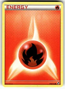 Pokemon TCG Fire Energy 106/114 Black & White NM NON-HOLO - Image 1