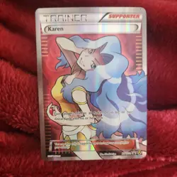 2017 POKEMON KAREN FULL ART TRAINER ULTRA RARE ALTERNATE ART PROMO XY177A - Image 1
