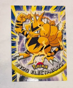 2000 Topps Pokemon TV Series Blue Logo #125 Electabuzz Non Holo - Image 1