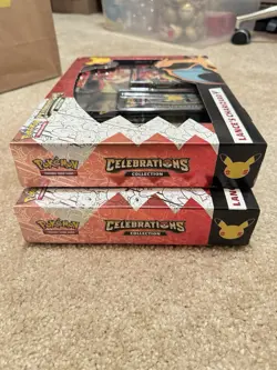 (2) sets Pokemon TCG Celebrations Collection Lance's Charizard V Box - Image 2
