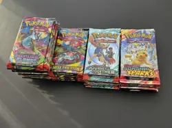 Pokemon 15x Phantasmal Flames, 7x Surging Sparks, 7x Mega - 36 Booster Pack Lot - Image 3