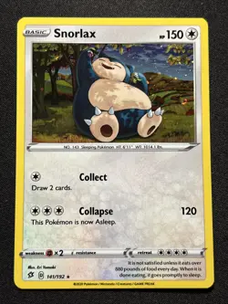Snorlax 141/192 Cosmos Promo Holo - Rebel Clash Pokemon TCG NM - Image 1