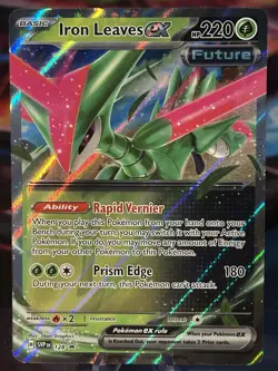 2024 POKEMON SVP EN-SV BLACK STAR PROMO 128 IRON LEAVES EX NM/M - Image 1