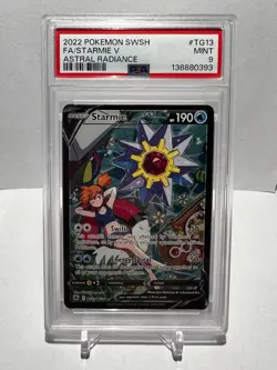 Starmie V Trainer Gallery Holo TG13/TG30 Pokemon Swsh10: Astral Radiance PSA 9 - Image 1
