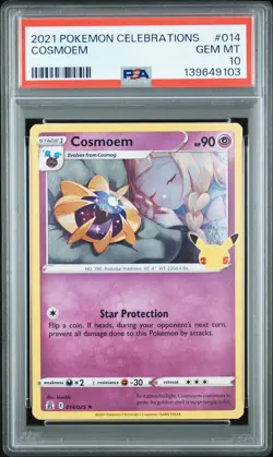 2021 POKEMON CELEBRATIONS #014 COSMOEM PSA 10 - Image 1