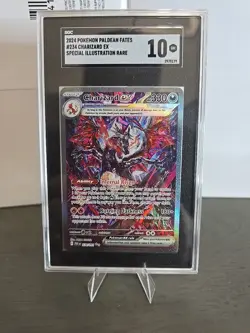 Pokemon 2024 SV Paldean Fates en Charizard EX #234/091 SGC 10 GEM Special Rare - Image 1