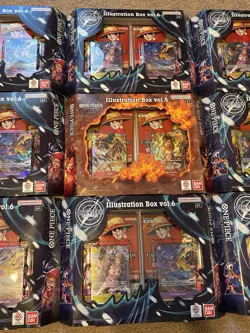 One Piece Illustration Box’s Vol.5 (1) & Vol.6 (8) LOT OF 9. NEW IN BOX SEALED. - Image 1