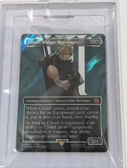 Cloud, Midgar Mercenary (Borderless) (Surge Foil) Final Fantasy Foil - Image 1