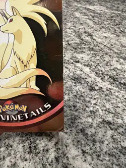 1999 Topps Pokemon Ninetails #38 HOLO FOIL Blue Logo - Image 4