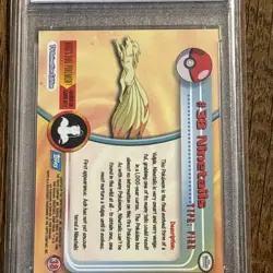 1999 Topps Pokemon TV Animation Edition Series 1 Ninetales #38 TGA 9 Mint Graded - Image 4