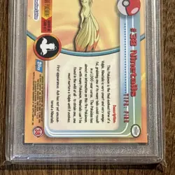 1999 Topps Pokemon TV Animation Edition Series 1 Ninetales #38 TGA 9 Mint Graded - Image 5